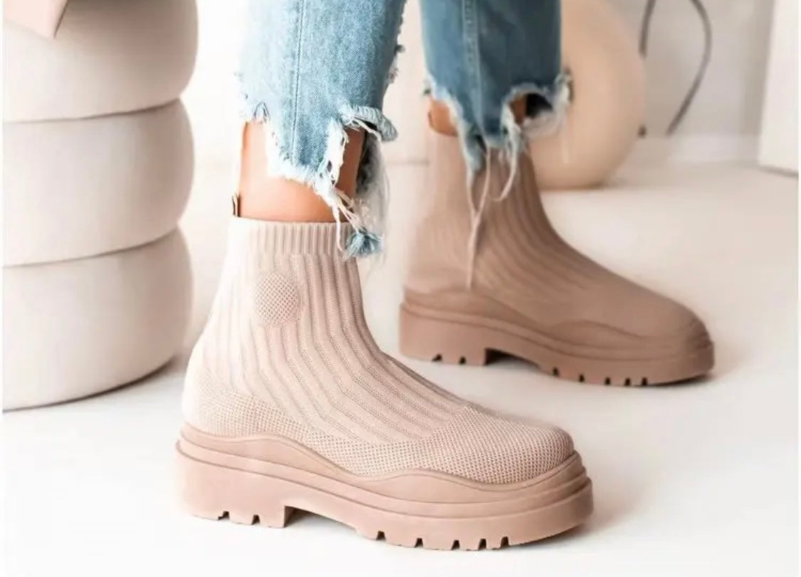 Platform Sock Boots