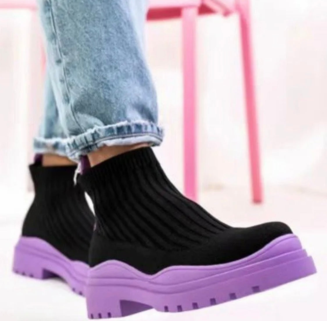 Platform Sock Boots